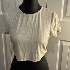 Free People Women's Medium Crop Tan‎